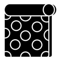 um ícone de design exclusivo de tapete vetor