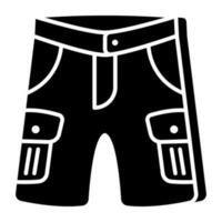 ícone de design perfeito de shorts vetor