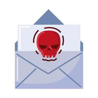mensagem de spam por e-mail vetor