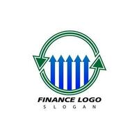 financeiro logotipo, Projeto inspiração vetor modelo para o negócio