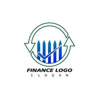 financeiro logotipo, Projeto inspiração vetor modelo para o negócio