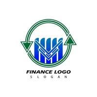 financeiro logotipo, Projeto inspiração vetor modelo para o negócio