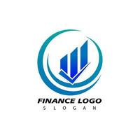 financeiro logotipo, Projeto inspiração vetor modelo para o negócio