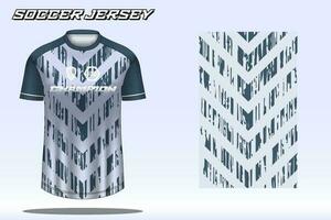 maquete de design de camiseta esportiva de camisa de futebol para clube de futebol vetor