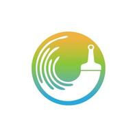 pintura escova ícone logotipo Projeto modelo vetor imagem