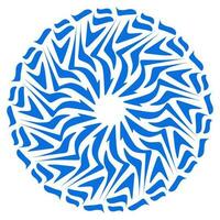 azul cor étnico mandala padrão Projeto ilustração. perfeito para logotipos, ícones, adesivos, tatuagens, Projeto elementos para sites, anúncios e mais. vetor