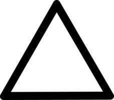 triângulo ou pirâmide topo linha arte vetor ícone para apps e sites. substituível vetor Projeto.