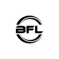 bfl carta logotipo Projeto dentro ilustração. vetor logotipo, caligrafia desenhos para logotipo, poster, convite, etc.
