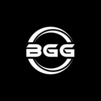 design de logotipo de carta bgg na ilustração. logotipo vetorial, desenhos de caligrafia para logotipo, pôster, convite, etc. vetor