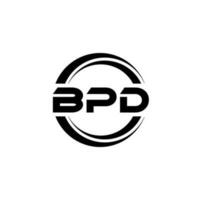 bpd carta logotipo Projeto dentro ilustração. vetor logotipo, caligrafia desenhos para logotipo, poster, convite, etc.