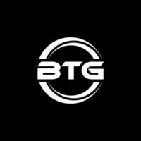 btg carta logotipo Projeto dentro ilustração. vetor logotipo, caligrafia desenhos para logotipo, poster, convite, etc.