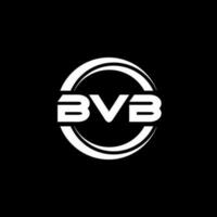 bvb carta logotipo Projeto dentro ilustração. vetor logotipo, caligrafia desenhos para logotipo, poster, convite, etc.