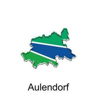 Aulendorf mapa.vetor mapa do a Alemanha país. fronteiras do para seu infográfico. vetor ilustração. Projeto modelo
