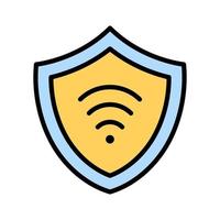 ícone de proteção wi-fi vetor