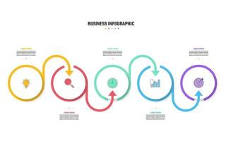 design de infográfico de negócios, ilustrações vetoriais vetor