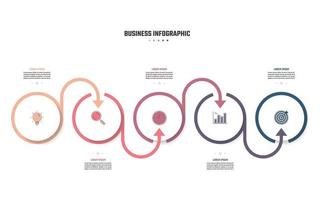 design de infográfico de negócios, ilustrações vetoriais vetor