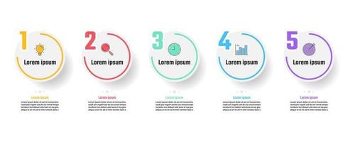 design de infográfico de negócios, ilustrações vetoriais vetor