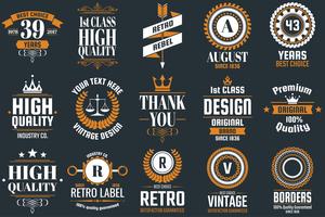 Vintage Retro Vector Logo para banner