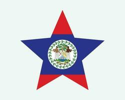 belize Estrela bandeira vetor