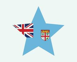 fiji Estrela bandeira vetor