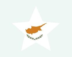 Chipre Estrela bandeira vetor