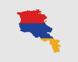 armênio mapa bandeira. mapa do Armênia com a país bandeira do Armênia. vetor ilustração.