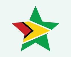 Guiana Estrela bandeira vetor