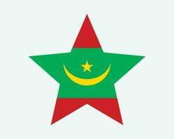 Mauritânia Estrela bandeira vetor