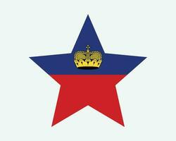 liechtenstein Estrela bandeira vetor