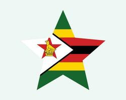 Zimbábue Estrela bandeira vetor