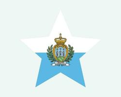 san marino Estrela bandeira vetor