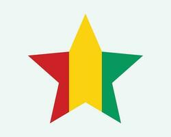 Guiné Estrela bandeira vetor