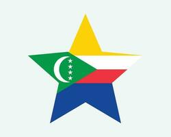 Comores Estrela bandeira vetor