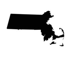 Massachusetts ma EUA mapa vetor