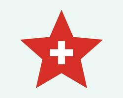 Suíça Estrela bandeira vetor