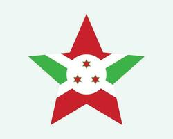 Burundi Estrela bandeira vetor