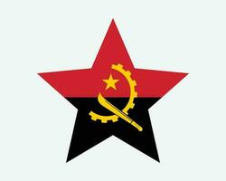 Angola Estrela bandeira vetor