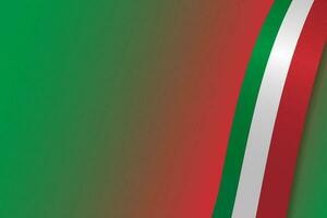 3d realista Itália bandeira fitas bandeira modelo em colori fundo para cópia de espaço. vetor ilustração. eps 10
