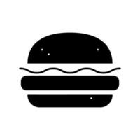 hamburguer ícone vetor. velozes Comida ilustração placa. Comida símbolo. vetor