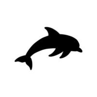 golfinho ícone vetor. peixe ilustração placa. assassino baleia símbolo. mar vida logotipo. vetor