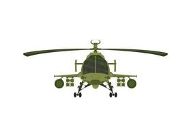 helicóptero militares 2d ilustração em branco isolar fundo vetor
