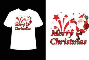 design de camiseta de natal vetor