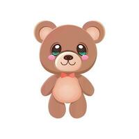 brinquedo bebê Urso Urso de pelúcia urso. vetor ilustração