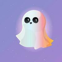 fofa fantasma vetor ilustração. dia das Bruxas feriados infantil