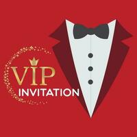 vip convite, smoking ícone vetor ilustração símbolo