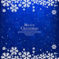 Brilhos lindos feliz Natal cartão com background de floco de neve vetor