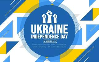 Ucrânia independência dia fundo modelo. feriado conceito. fundo, bandeira, cartaz, cartão, e poster Projeto modelo com texto inscrição e padrão cor. vetor ilustração.