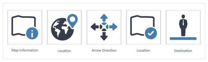 localização, guia, bússola vetor