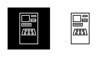 ícone de vetor de caixa eletrônico