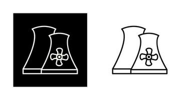 ícone de vetor de usina nuclear